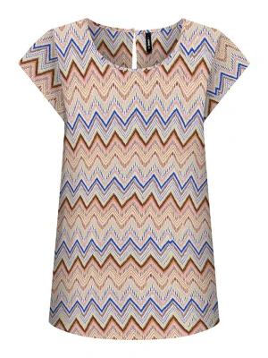 ONLY Bluzka w kolorze karmelowo-niebieskim rozmiar: 36