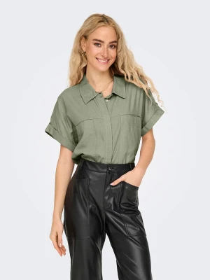 ONLY Bluzka w kolorze khaki rozmiar: L