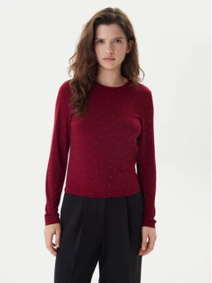 ONLY Bluzka Zita 15358986 Bordowy Regular Fit