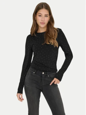 ONLY Bluzka Zita 15358986 Czarny Slim Fit