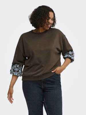 ONLY Carmakoma Bluza w kolorze brązowym rozmiar: M-46 / 48