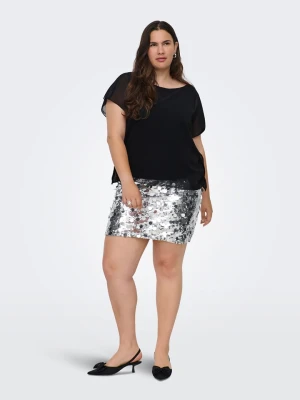 ONLY Carmakoma Bluzka w kolorze czarnym rozmiar: 52