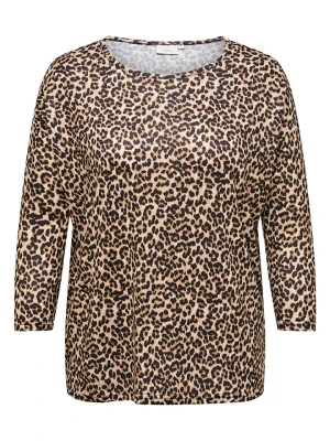 ONLY Carmakoma Bluzka w kolorze jasnobrązowym rozmiar: XL-54