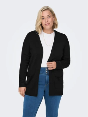 ONLY Carmakoma Kardigan 15219653 Czarny Regular Fit