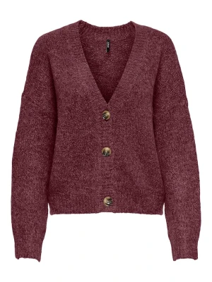 ONLY Carmakoma Kardigan w kolorze bordowym rozmiar: 42/44