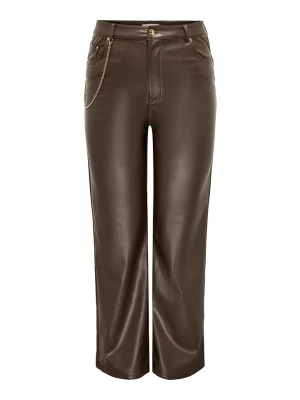 ONLY Carmakoma Spodnie w kolorze brązowym rozmiar: 52