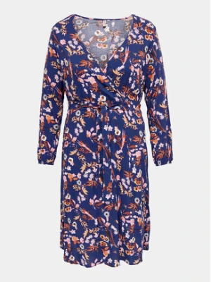 ONLY Carmakoma Sukienka 15284918 Niebieski Regular Fit