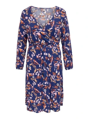ONLY Carmakoma Sukienka 15284918 Niebieski Regular Fit