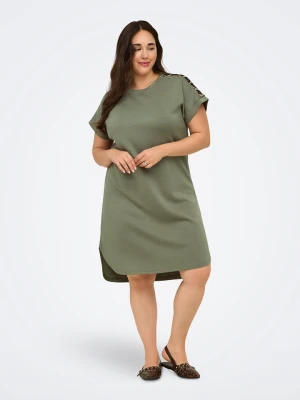 ONLY Carmakoma Sukienka w kolorze khaki rozmiar: S-42 / 44