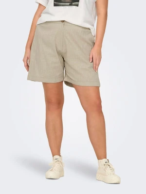 ONLY Carmakoma Szorty "Coco" w kolorze beżowym rozmiar: 42