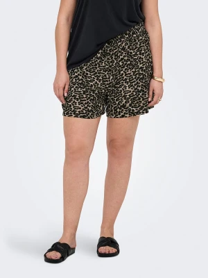 ONLY Carmakoma Szorty w kolorze czarno-beżowym rozmiar: 46