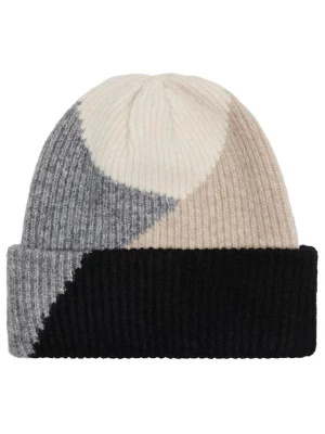 ONLY Czapka beanie w kolorze czarno-szaro-beżowym rozmiar: onesize