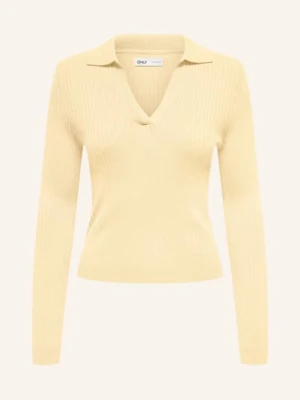 Only Dzianinowa Koszulka Polo gelb