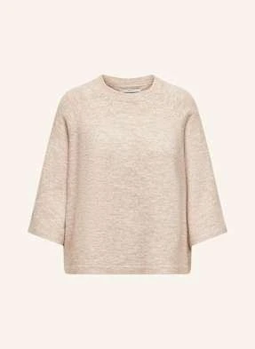 Only Dzianinowa Koszulka Z Rękawem 3/4 beige