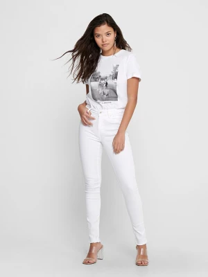 ONLY Dżinsy "Blush" - Skinny fit - w kolorze białym rozmiar: XL/L30