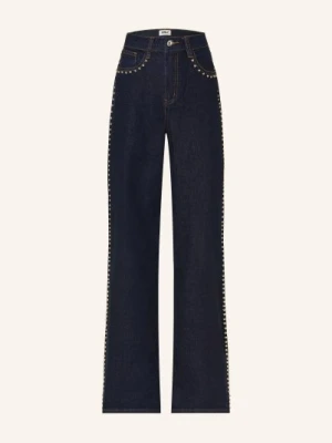 Only Dżinsy Z Szerokimi Nogawkami I Ozdobnymi Kamieniami blau