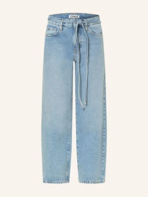 Only Dżinsy Z Szerokimi Nogawkami I Ozdobnymi Kamieniami blau