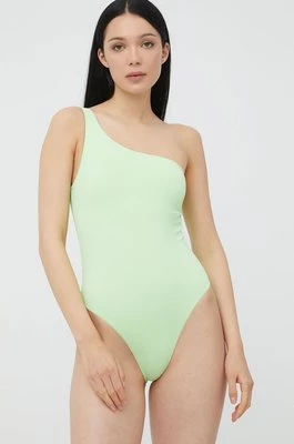 Only jednoczęściowy strój kąpielowy Alba kolor zielony lekko usztywniona miseczka