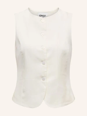 Only Kamizelka Blezerowa Z Lnem weiss