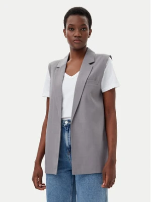 ONLY Kamizelka Marine 15338353 Szary Straight Fit