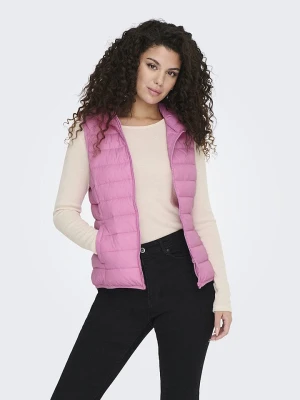 ONLY Kamizelka pikowana w kolorze jasnoróżowym rozmiar: XS