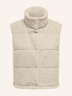 Only Kamizelka Pikowana Z Pluszowego Materiału beige