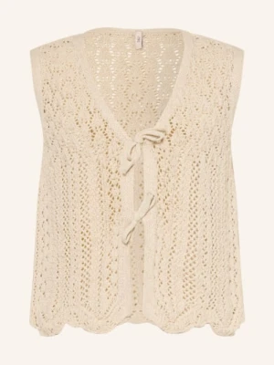 Only Kamizelka Z Dzianiny beige