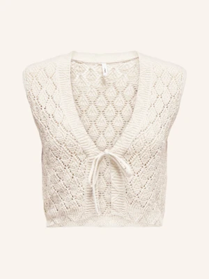 Only Kamizelka Z Dzianiny weiss