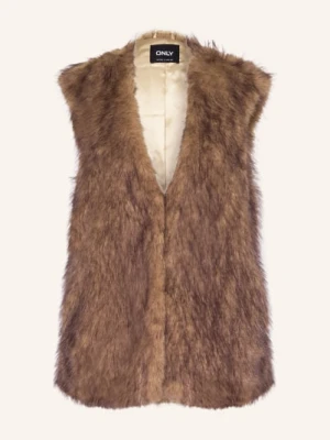 Only Kamizelka Ze Sztucznego Futra braun