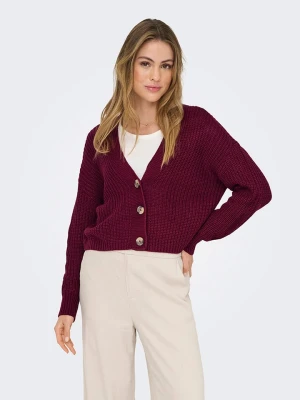 ONLY Kardigan w kolorze bordowym rozmiar: XS