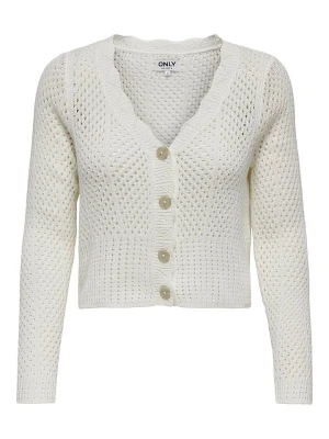 ONLY Kardigan w kolorze kremowym rozmiar: L