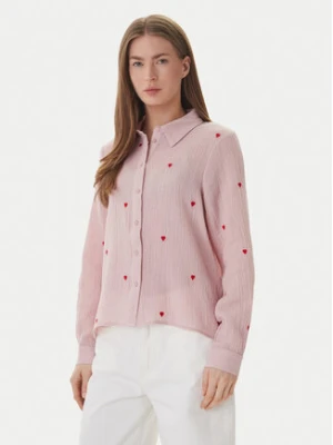 ONLY Koszula Heart 15332482 Różowy Regular Fit