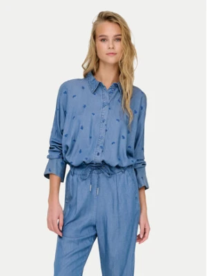 ONLY Koszula New Grace 15337926 Niebieski Loose Fit