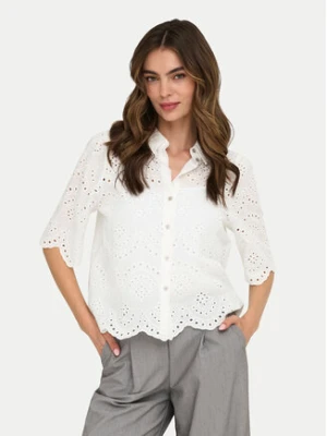 ONLY Koszula Valais 15351106 Kremowy Regular Fit