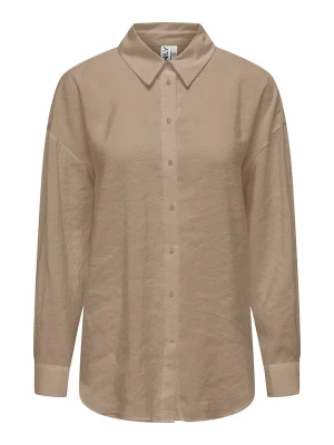 ONLY Koszula w kolorze jasnobrązowym rozmiar: S