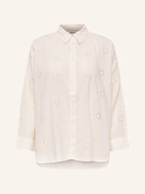 Only Koszula Z Dziurkowanej Koronki weiss