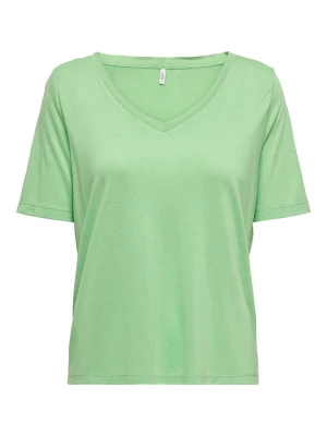 ONLY Koszulka "Elise" w kolorze zielonym rozmiar: XS