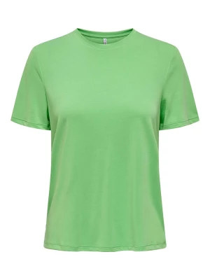 ONLY Koszulka "Free Life" w kolorze zielonym rozmiar: M