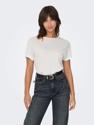 ONLY Koszulka "Rina" w kolorze białym rozmiar: XL