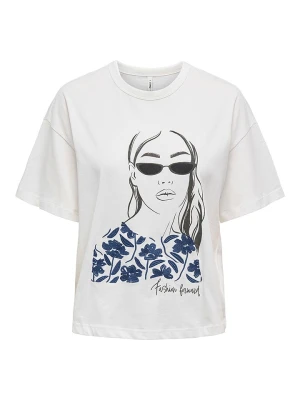 ONLY Koszulka "Tenna" w kolorze białym rozmiar: M