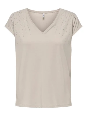 ONLY Koszulka w kolorze beżowym rozmiar: S