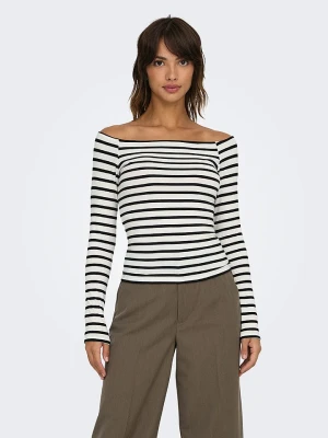 ONLY Koszulka w kolorze biało-czarnym rozmiar: M