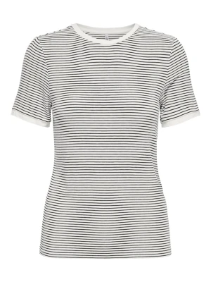 ONLY Koszulka w kolorze biało-czarnym rozmiar: XL