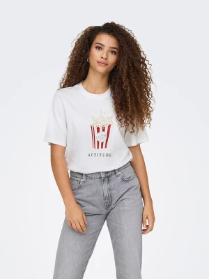 Zdjęcie produktu ONLY Koszulka w kolorze białym rozmiar: L