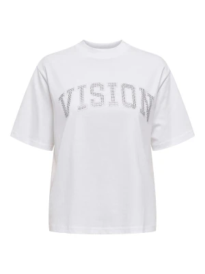 ONLY Koszulka w kolorze białym rozmiar: M