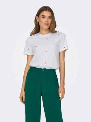 ONLY Koszulka w kolorze białym rozmiar: S