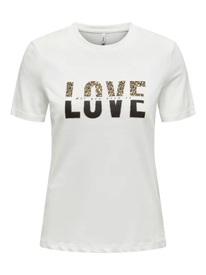 ONLY Koszulka w kolorze białym rozmiar: L