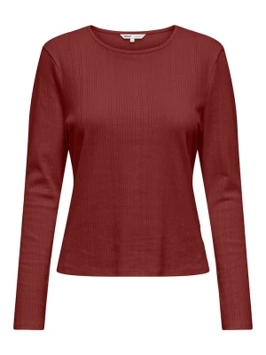 ONLY Koszulka w kolorze bordowym rozmiar: L