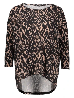 ONLY Koszulka w kolorze czarno-beżowym rozmiar: XS