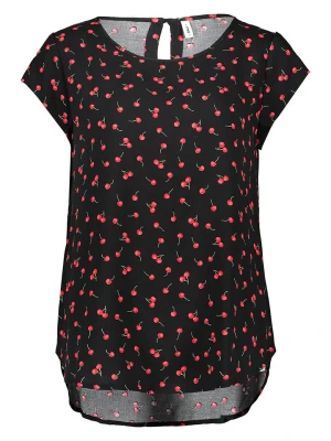 ONLY Koszulka w kolorze czarno-czerwonym rozmiar: 34